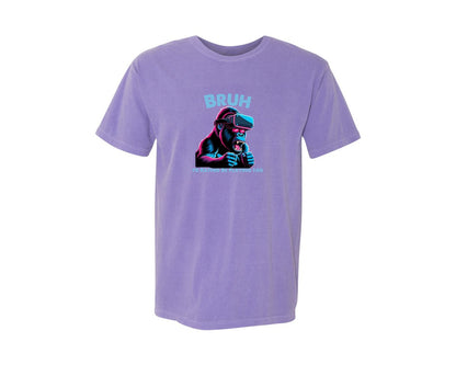 brand:Comfort Colors|color:Violet|Bruh Id Rather Be Playing Tag T Shirt Graphic T-Shirt
