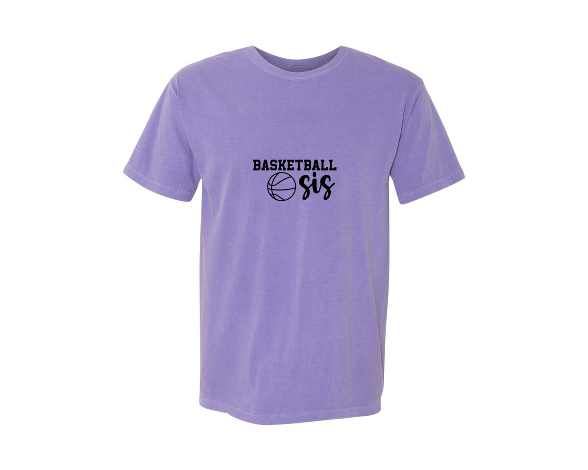brand:Comfort Colors|color:Violet|Basketball Sis 2 Graphic T-Shirt