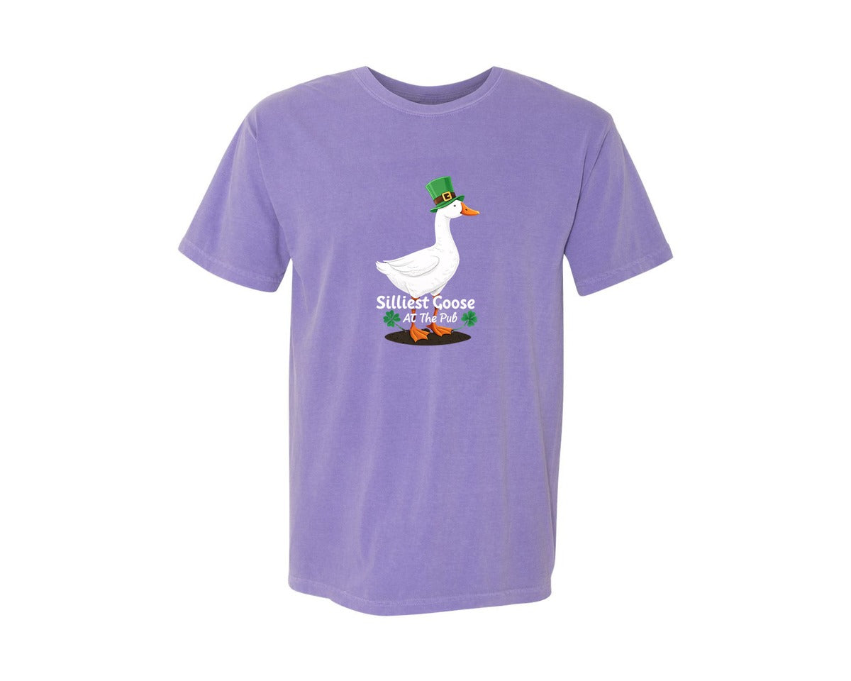 brand:Comfort Colors|color:Violet|Silly Goose St Patricks Funniest Graphic T-Shirt