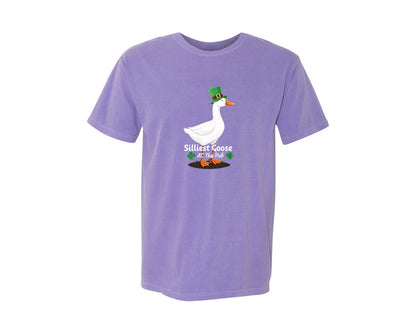 brand:Comfort Colors|color:Violet|Silly Goose St Patricks Funniest Graphic T-Shirt