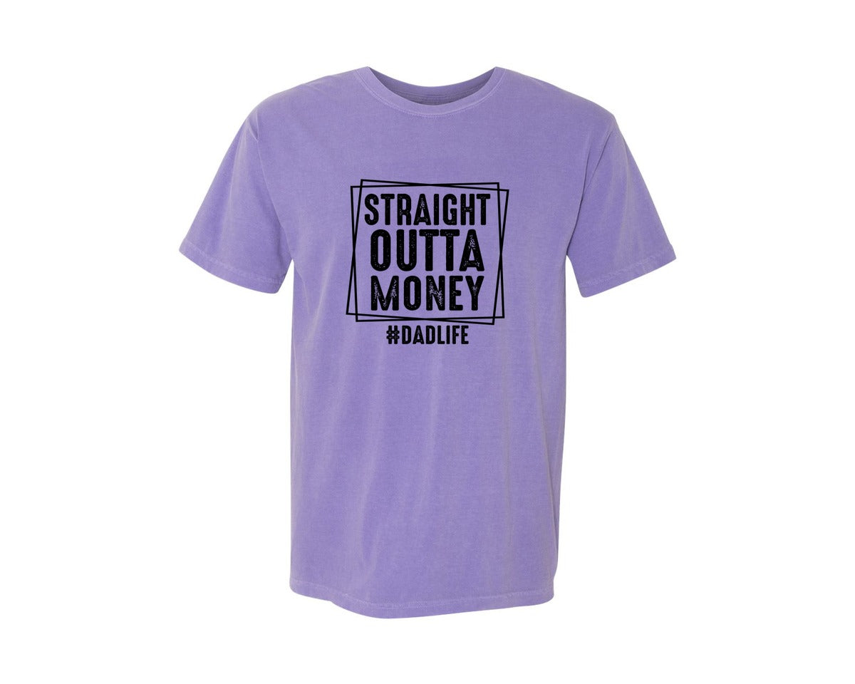 brand:Comfort Colors|color:Violet|Dad Fathers Day 5 Graphic T-Shirt