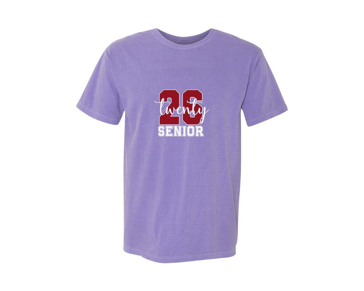 brand:Comfort Colors|color:Violet|Class Of 2026 Senior 2026 9 Graphic T-Shirt