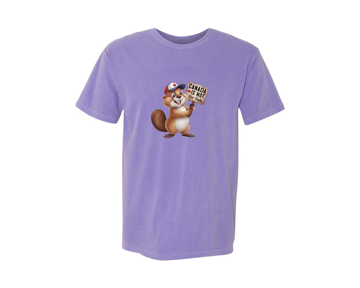 brand:Comfort Colors|color:Violet|Canada Is Not For Sale Maple Leaf 2 Graphic T-Shirt