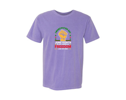 brand:Comfort Colors|color:Violet|Juneteenth Emancipation Day T Shirt 2 Graphic T-Shirt