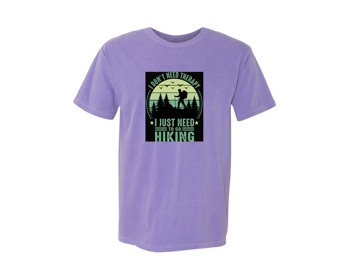 brand:Comfort Colors|color:Violet|Hiking T Shirt Design 379 Graphic T-Shirt