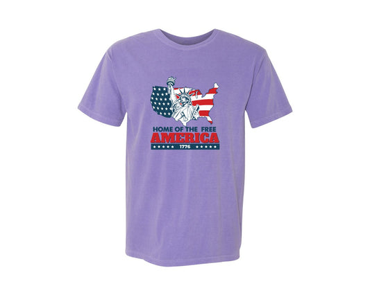Home Of The Free America 1776 File Graphic T-Shirt