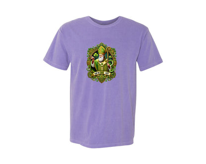 brand:Comfort Colors|color:Violet|St Patricks Day Saint Patrick Graphic T-Shirt