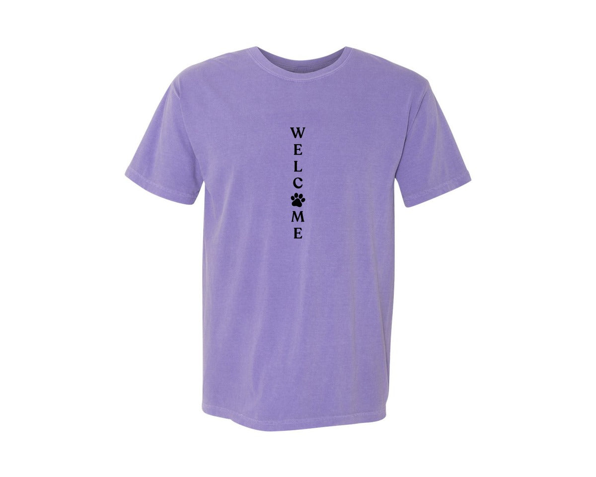 brand:Comfort Colors|color:Violet|Welcome Porch Sign 22 Graphic T-Shirt