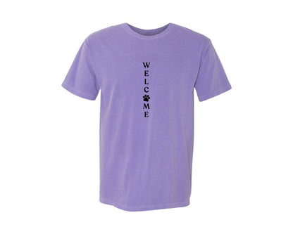 brand:Comfort Colors|color:Violet|Welcome Porch Sign 22 Graphic T-Shirt