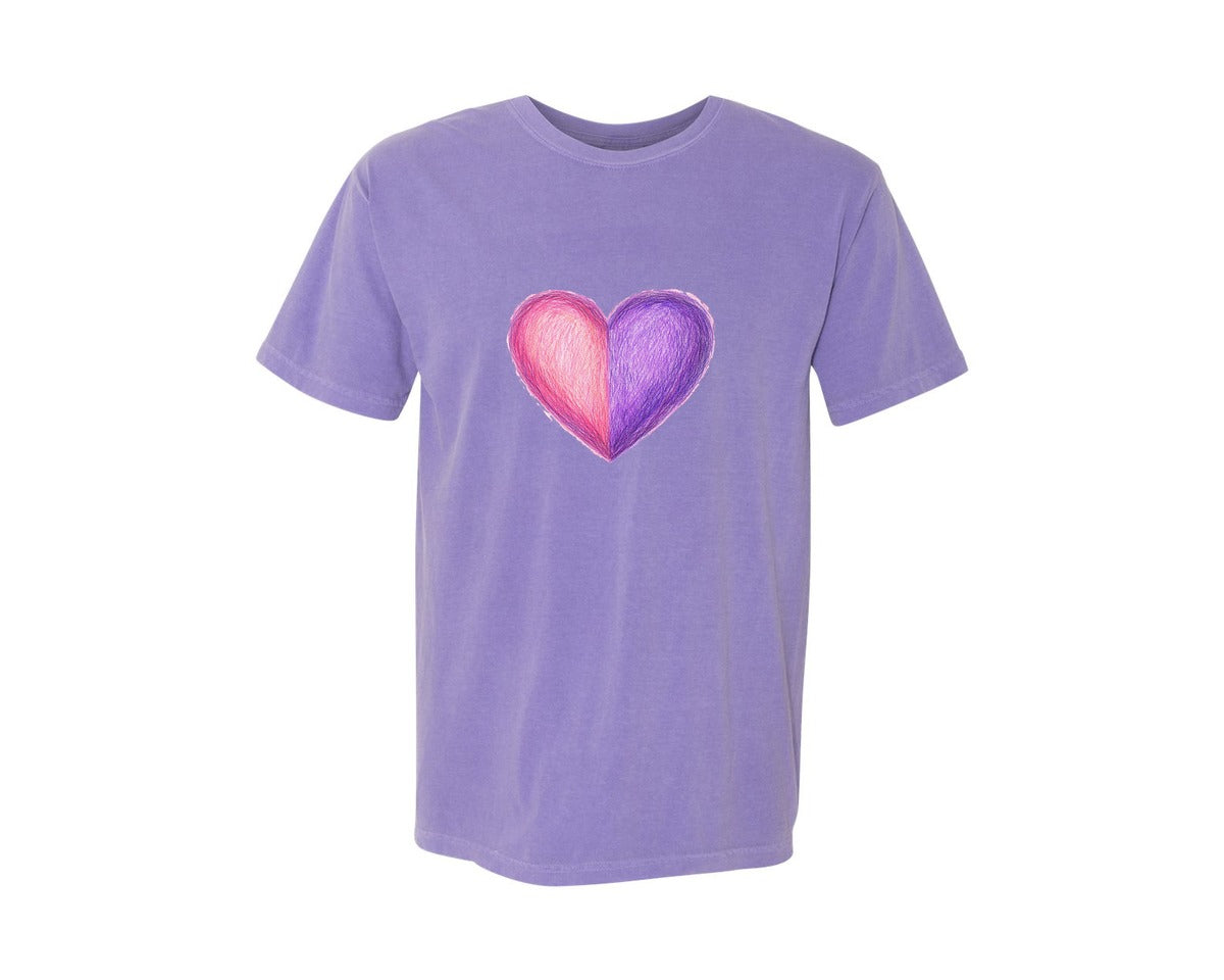 brand:Comfort Colors|color:Violet|Fear Not For I Am With You Pngcross Graphic T-Shirt