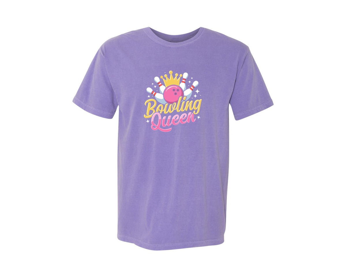 brand:Comfort Colors|color:Violet|Bowling Graphic Graphic T-Shirt