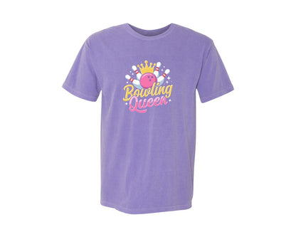 brand:Comfort Colors|color:Violet|Bowling Graphic Graphic T-Shirt