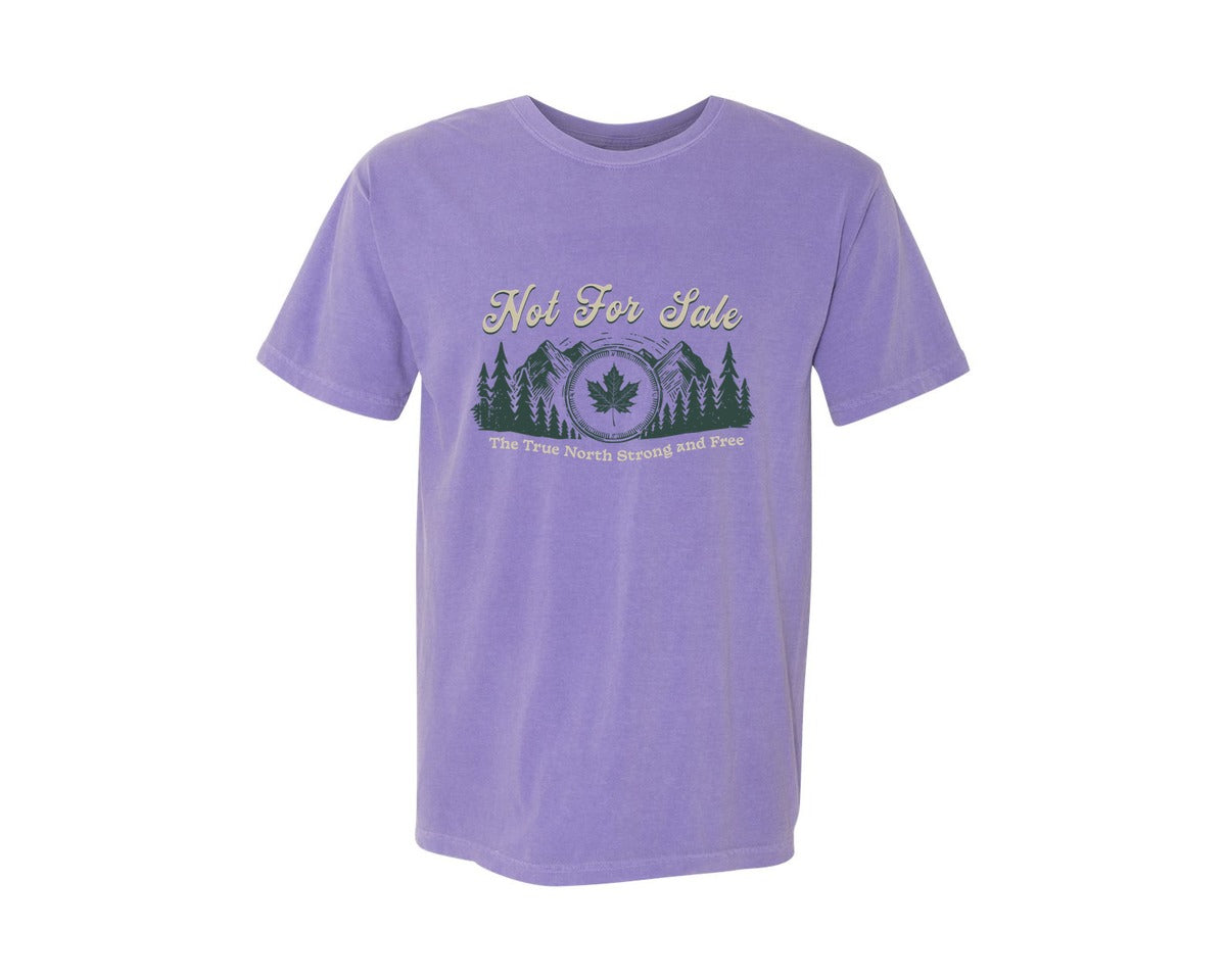 brand:Comfort Colors|color:Violet|Canada Is Not For Sale T Shirt Design 11 Graphic T-Shirt