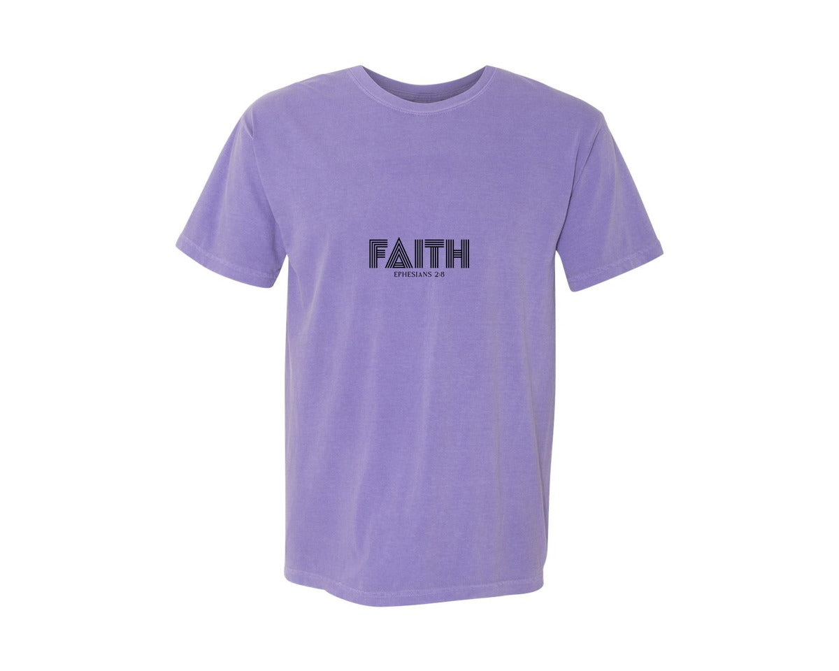 brand:Comfort Colors|color:Violet|Christian Jesus Religious Faith Graphic T-Shirt