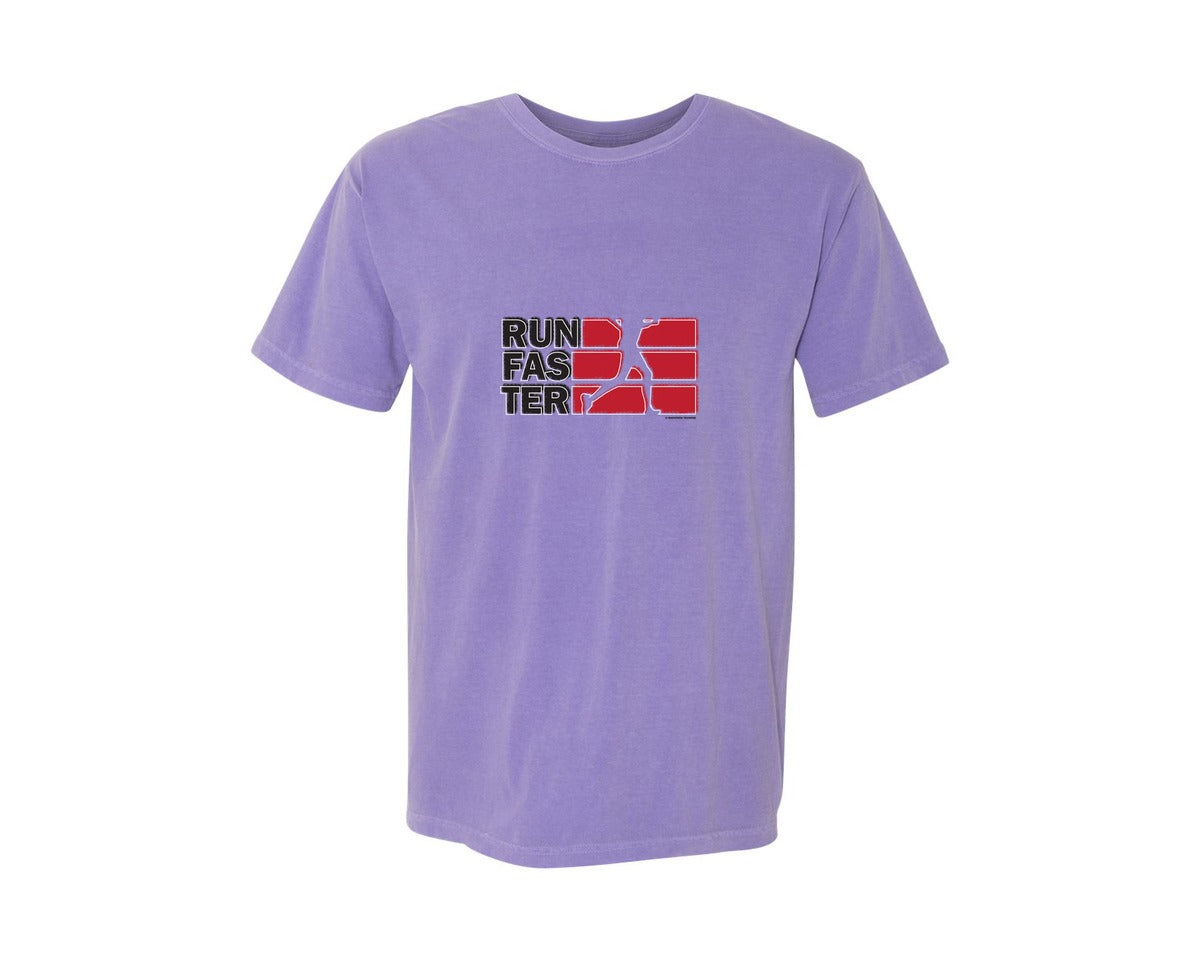 brand:Comfort Colors|color:Violet|T Shirt Design Run Faster 23 Graphic T-Shirt