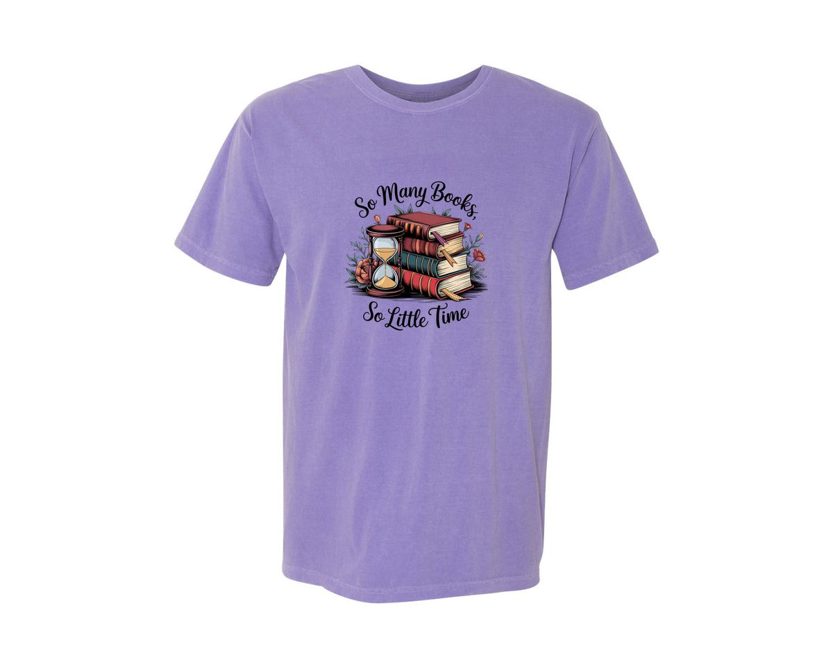 brand:Comfort Colors|color:Violet|Reading Book 8 Graphic T-Shirt