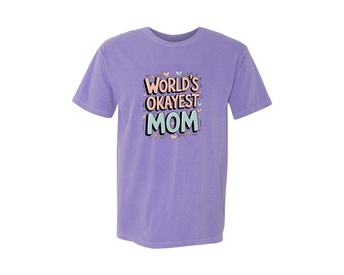 brand:Comfort Colors|color:Violet|Mom Squad T Shirt Matching Group Graphic T-Shirt