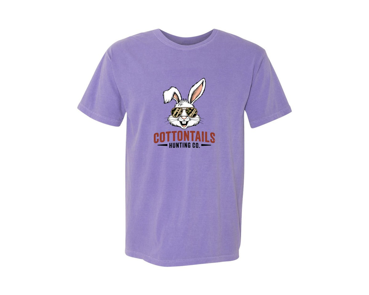 brand:Comfort Colors|color:Violet|Cottontail Hunting Co Boy Egg Hunt Graphic T-Shirt