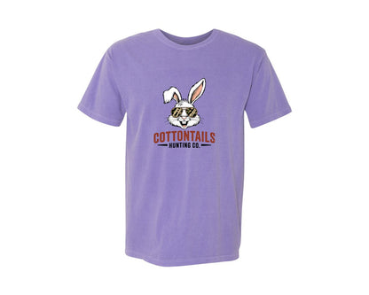 brand:Comfort Colors|color:Violet|Cottontail Hunting Co Boy Egg Hunt Graphic T-Shirt