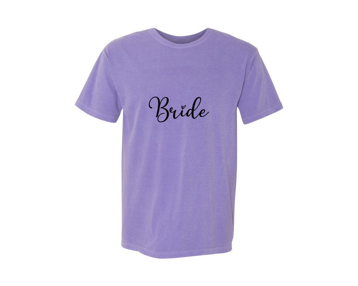 brand:Comfort Colors|color:Violet|Bride Wedding 2 Graphic T-Shirt
