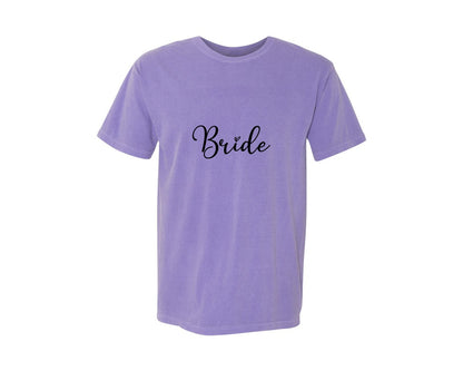 brand:Comfort Colors|color:Violet|Bride Wedding 2 Graphic T-Shirt
