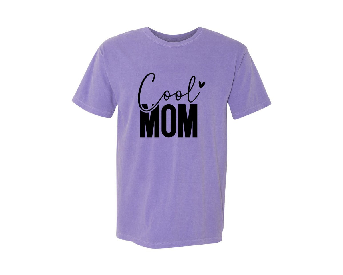 brand:Comfort Colors|color:Violet|Cool Mom Funny Mom Mama Graphic T-Shirt