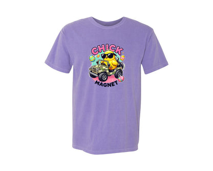 brand:Comfort Colors|color:Violet|Chick Magnet Easter Chick Cool Graphic T-Shirt