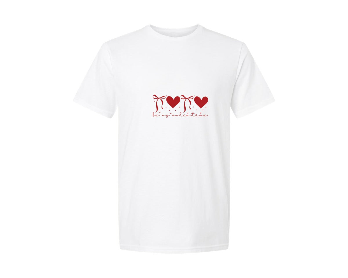 brand:Generic|color:White|Be My Valentine Valentine Graphic T-Shirt