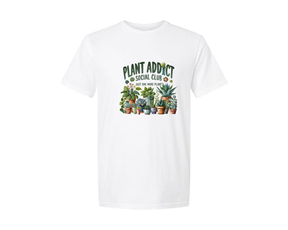brand:Generic|color:White|Plant Addict Funny 2 Graphic T-Shirt