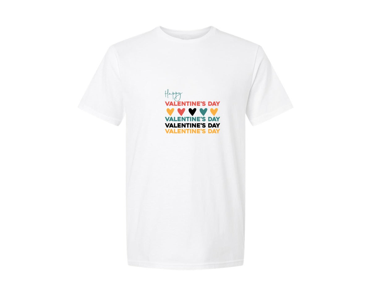 brand:Generic|color:White|Happy Valentines Day Design 223 Graphic T-Shirt