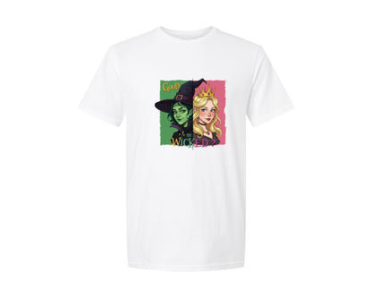 brand:Generic|color:White|Good Or Wicked Witch Graphic T-Shirt