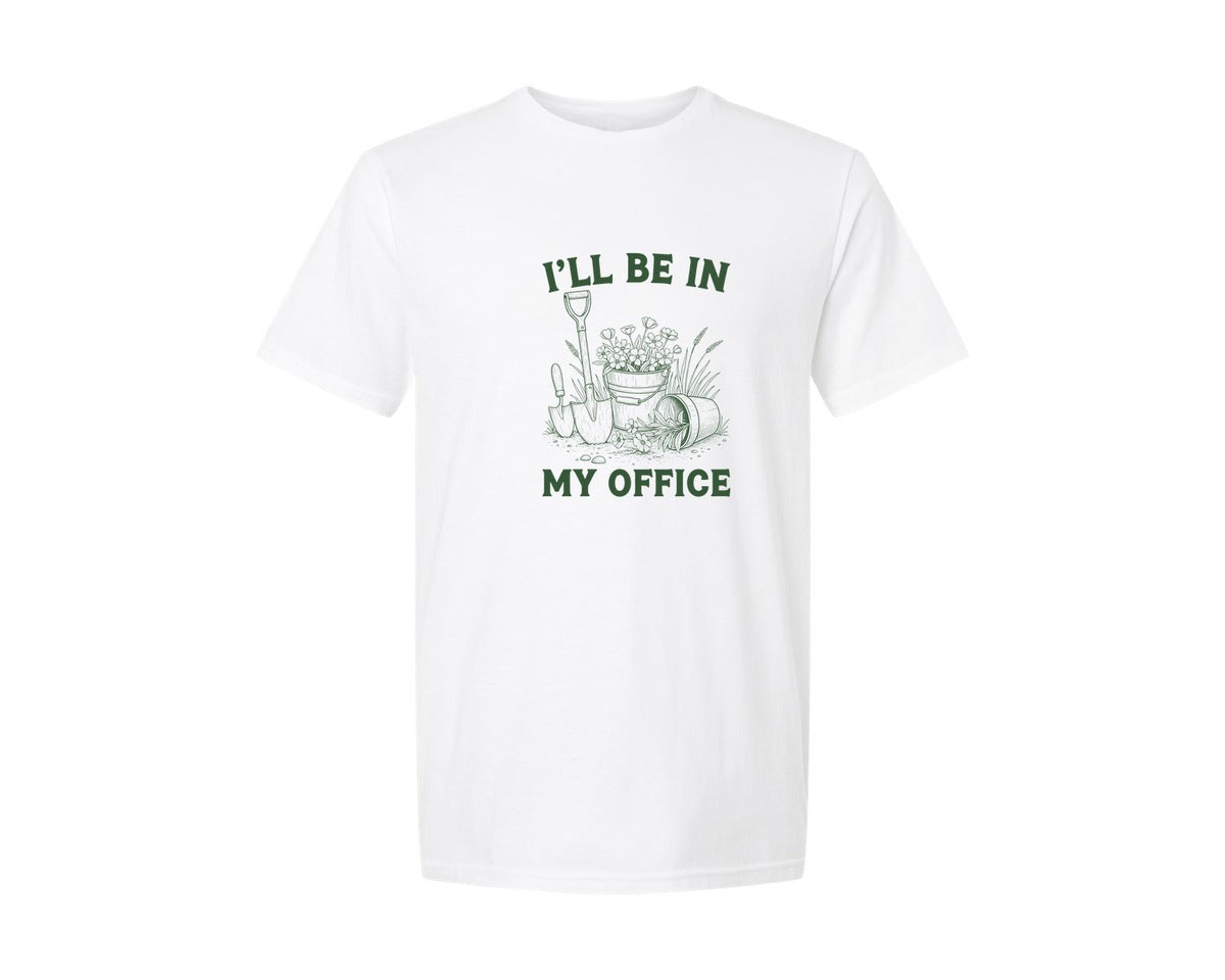 brand:Generic|color:White|Vintage Garden Tools Flowers Graphic T-Shirt