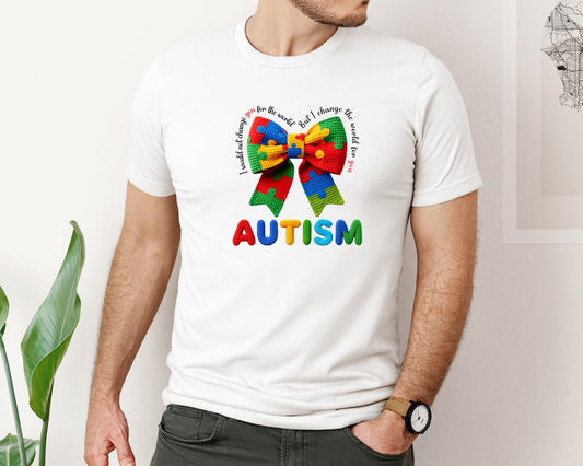 Autism Bow Autism 2 Graphic T-Shirt