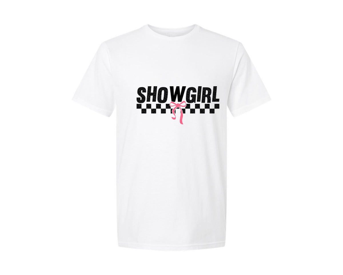brand:Generic|color:White|Showgirl Showgirl Coquette 2 Graphic T-Shirt