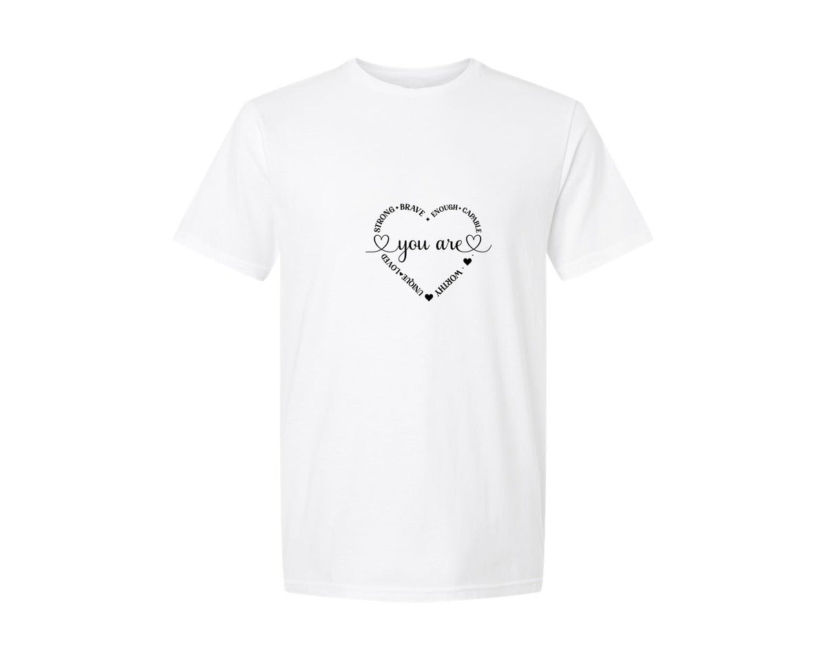 brand:Generic|color:White|Christian Self Love Valentines Day 6 Graphic T-Shirt