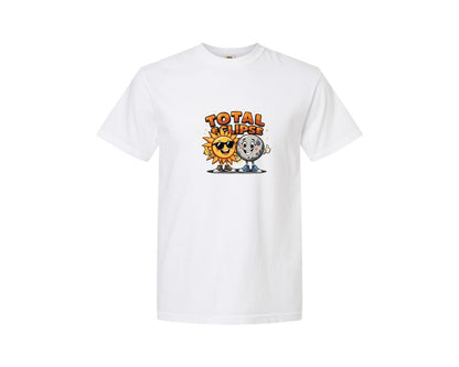 brand:Comfort Colors|color:White|Eclipse Cartoon T Shirt Design Graphic T-Shirt