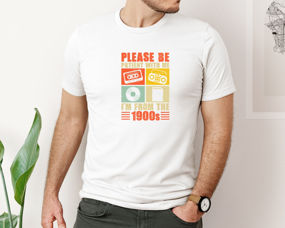 brand:Bella Canvas|color:White|Please Be Patient With Me T Shirt Graphic T-Shirt
