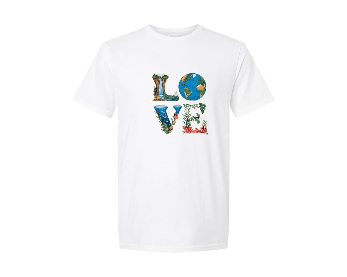 brand:Generic|color:White|Love Earth Day Environmentalists T Shirt Graphic T-Shirt