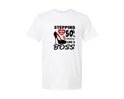 brand:Generic|color:White|50Th Birthday For Women Graphic T-Shirt