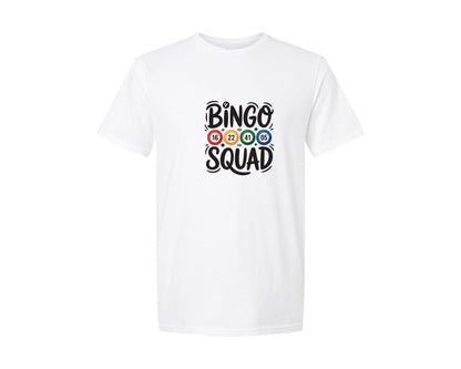 brand:Generic|color:White|Retro Bingo Squad Game Night T Shirt Graphic T-Shirt