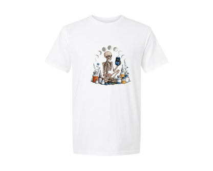 brand:Generic|color:White|Skeleton Diabetes Awareness Graphic T-Shirt
