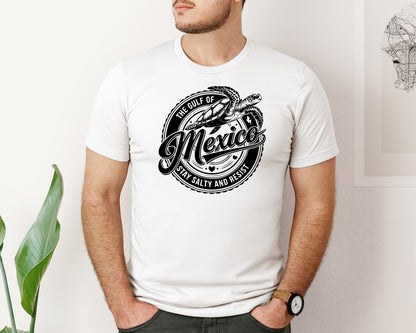 brand:Bella Canvas|color:White|Gulf Of Mexico Turtle Beach Graphic T-Shirt