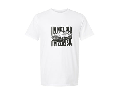 brand:Generic|color:White|Im Not Old Im Classic Vintage Car 3 Graphic T-Shirt
