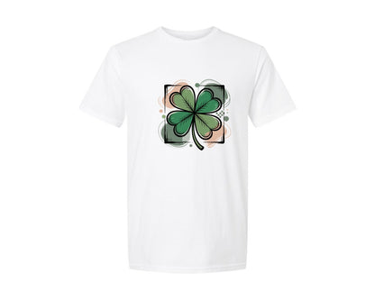 brand:Generic|color:White|Preppy St Patricks Day Pngshamrock Graphic T-Shirt