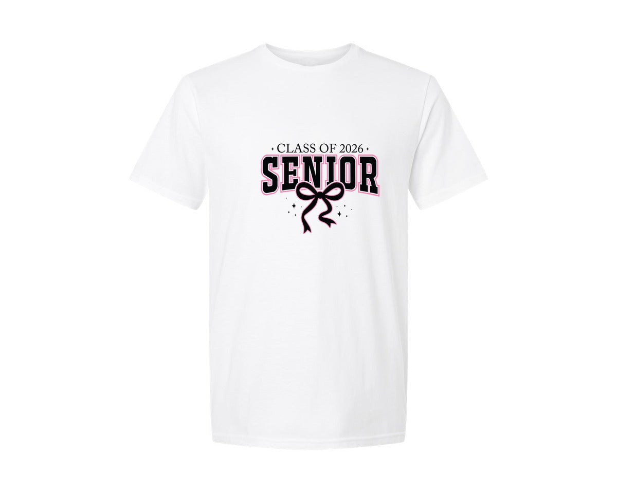 brand:Generic|color:White|Class Of Senior 2026 Graduation 3 Graphic T-Shirt