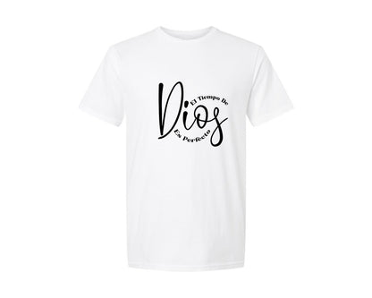 brand:Generic|color:White|El Tiempo De Dios Es Perfecto Design 2 Graphic T-Shirt