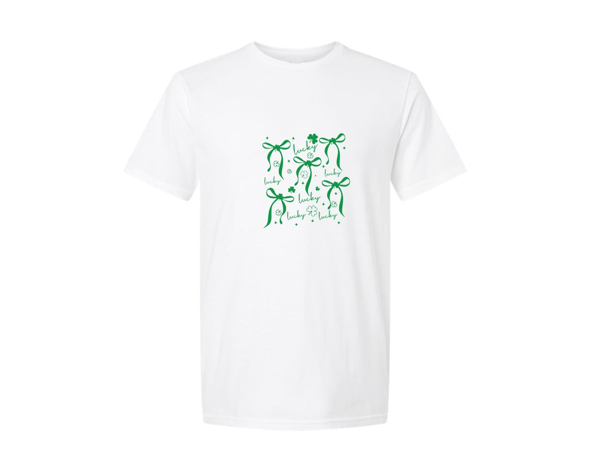 brand:Generic|color:White|Lucky St Patricks Day 12 Graphic T-Shirt