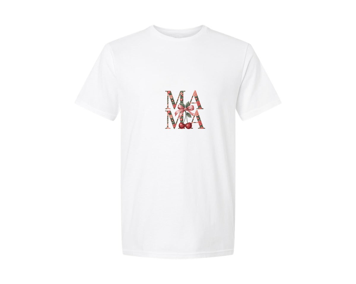 brand:Generic|color:White|Floral Mama Coquette Floral Mama Pn Graphic T-Shirt