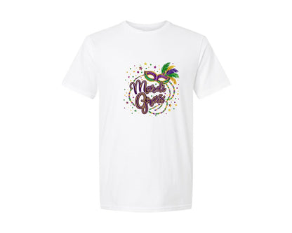 brand:Generic|color:White|Preppy Mardi Gras Yall Mardi Gras 8 Graphic T-Shirt