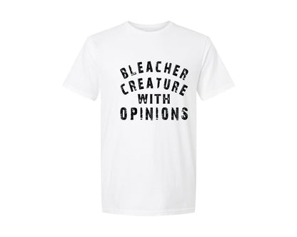 brand:Generic|color:White|Bleacher Creature With Opinions 2 Graphic T-Shirt